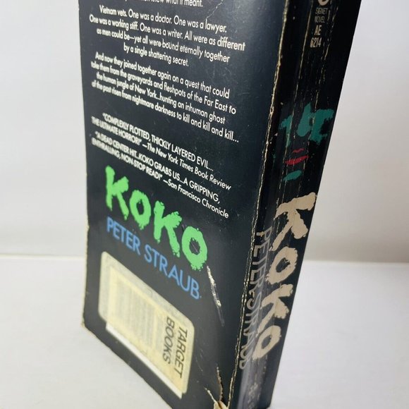 Koko by Peter Straub 1989 Paperback 1st Signet Printing Target Books Vintage - Picture 2 of 12